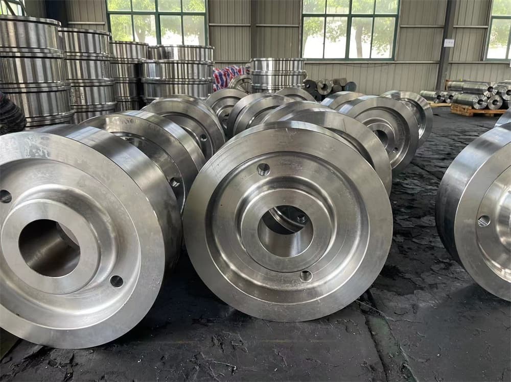 ISO Forgings Crane Rail Wheels Heavy Duty Crane Wheel Open Die Press Forging