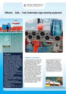 Wholesale Cavitation Jet Underwater Cleaning Aquaculture Cages Underwater Cleaning Machine from china suppliers