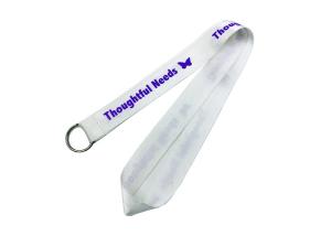 Wholesale 902mm X 25mm Custom Team Lanyards , Classic White Printed Neck Lanyards from china suppliers