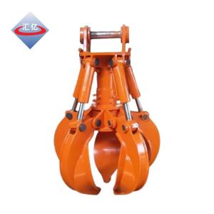 Wholesale 4 Claw Driven Excavator Grapple Q355B Steel Material Orange Peel Grab from china suppliers