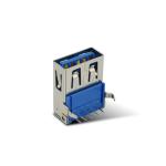 Bent Foot 3.0 USB A Female Connector Vertical Socket 90 Degree Female Jack