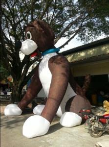 Wholesale New finished Inflatable giant sitting dog for sale from china suppliers