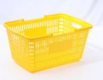 Colourful Plastic Supermarket Shopping Basket Double Handles