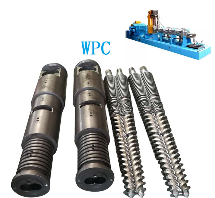 Spray Welding Single Extruder Screw And Barrel For PVC Extrusion