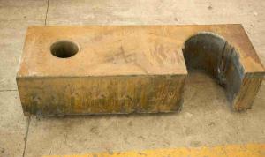 Wholesale Bearing Seat Parts Laser Cut Steel Plate With Powder Coating / Polishing from china suppliers