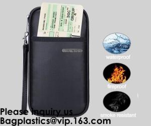 Wholesale OEM custom luxury travel money passport safe zipper storage pouch fireproof document bag Pouch Money Fiberglass Fire Saf from china suppliers