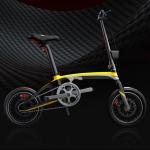Carbon Fibre Lightest Folding Electric Bike 250W With Sealed Axis