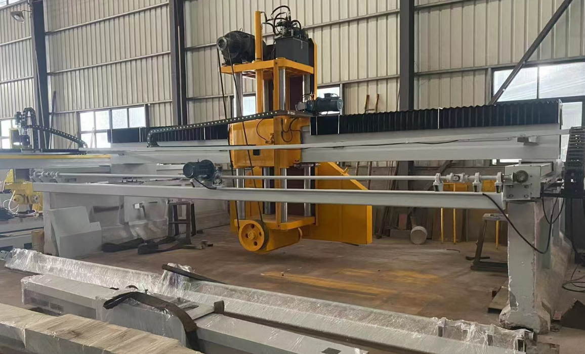 Single Blade Multi Disc Block Cutting Machine For Marble Granite Travetine