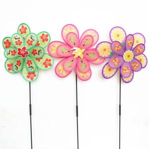 Wholesale Spring seasonal windmill Yard Stake flower with hummingbird from china suppliers