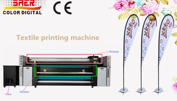 Quality 3.2m Large Format Fabric Printing Machine With Fixation Unit All-in-one Machine for sale