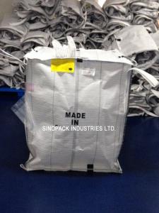 Wholesale White Conductive Big Bags , Fibc Big Bags Preventing Combustion And Explosion from china suppliers