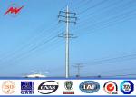 132 Kv Utility Pole Hot Dip Galvanized Steel Poles 3mm Thickness