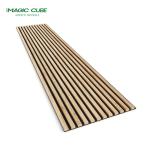 Flexible Real Slat European Groove Acoustic Panel 26kg/pcs Polyester Thickness