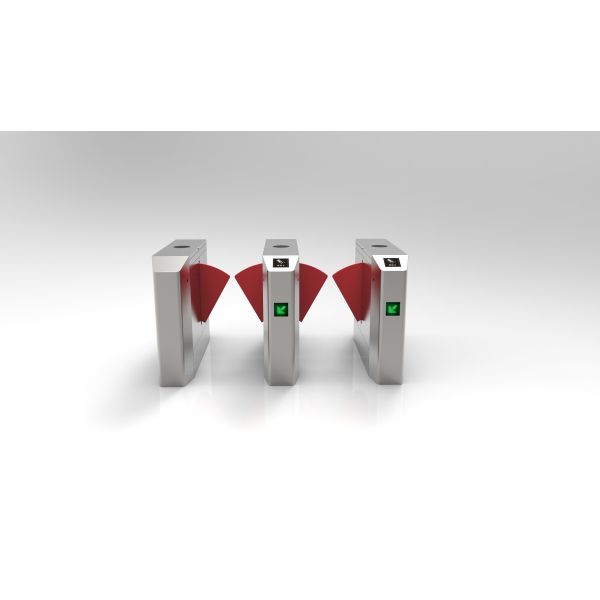 Waist High Flap Gate Barrier Scenic Entrance automatic flap barrier for Ticket Station