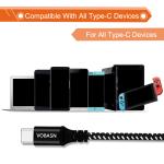 Dual Color USB Type C Cable for Android Mobile Phones Aluminum Alloy Housing