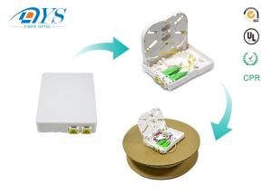 Wholesale 2 Cores SC DX / LC Quad Indoor Fiber Optic Terminal Box 1 , 2 Port FTTH from china suppliers