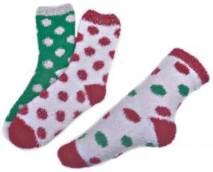 Wholesale Polka dot pattern ,Aloe Infused SPA Socks polyester plush therapy spa sock from china suppliers