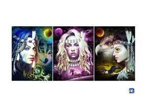 Wholesale Film Lamination Lenticular Flip , 3D Triple Transition Lenticular Poster 12x17 Inches from china suppliers