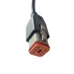 Female To 6 Pin Motorcycle OBD Cable Durable With Diagnostic Connector