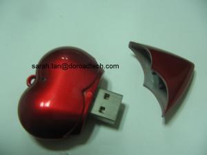 Wholesale Free Plastic Heart Shaped USB Flash Drives, 100% Original New Memory Chip Guaranteed from china suppliers