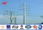 12m Galvanized Steel Tubular Pole For Distribution Line 1250Dan 800Dan 660Dan