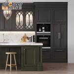 Contemporary Design Kitchen Cabinet With E1 Material Grade Eco Friendly Shelves