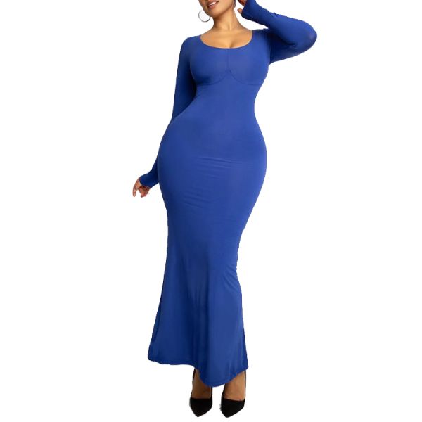 Maxi Standard Sustainable Dress Bodycon Shapewear with Tightening and Light Shaping