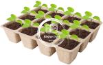 10 Pack Biodegradable Paper Deep Seed Starting Trays For Plant Starters