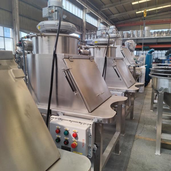 Starch Flour Bag Dump Station With Vibration Screener System For Discharging