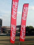 Knitted Fabric Beach Feather Flags Banner Printing Waterproof SGS