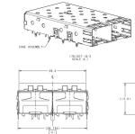 1761007-2 SFP 1X2 CAGE 4 Gb/s EMI Springs With Lightpipe