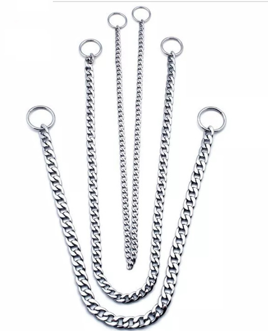 Adjustable Pet Dog Choke Chain Collar Chain Collar Necklace For Dog Snake Chain