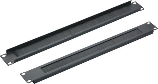 OEM ODM 1u Network Cable Management SPCC Material With Brush , No Metal Ring