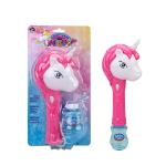 Kingda 3 AA Batteries Unicorn Bubble Machine , ASTM bubble unicorn wand