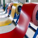 0.2 - 1.2mm Coating Thickness Colored Steel Sheet Coil 300 - 450Mpa Tensile