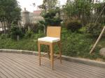 Hand-Woven Brown / White Resin Wicker Bar Set For Outdoor Garden