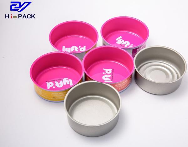 Cigarette Tins Vintage Empty Can, D65x27mm Folower Pink Color Printing Tin Can