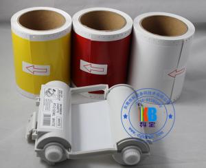 Wholesale Thermal transfer pvc label red yellow color 100mm*10m compatible for Max Bepop CPM-100 HG3C from china suppliers