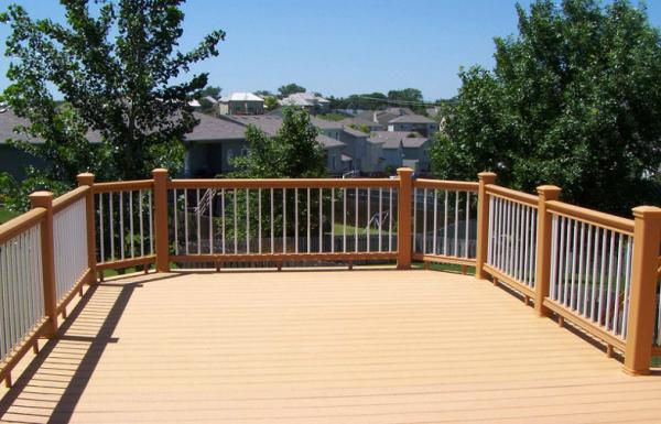 Quality Environmental Light Yellow WPC Garden Fence , WPC Outdoor Railing Board for sale