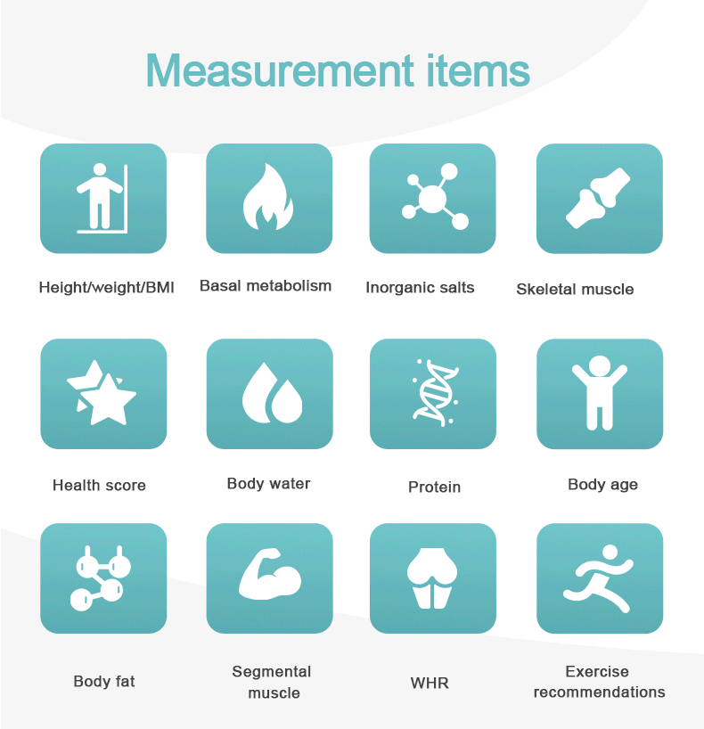 Body Composition BMI Analysis With 8 Electrode Test Skin Analyzer Machine Body Fat Analyzer Gym Center