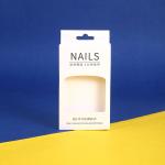 Cardboard Empty false nail packaging boxes With Window Blister