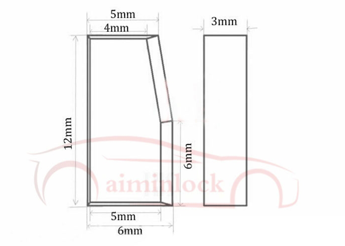 Blank Transponder Chip ID8A H128 Bit Encryption Chip Car Chips Chip for Toyota