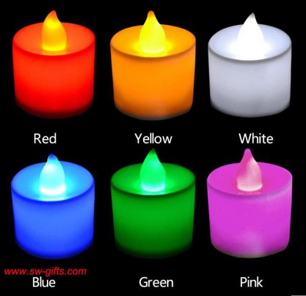 Polypropylene Plastic Candle Shape LED Fliker Flameless Candles Light For