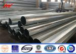 Transmission Line Electrical Power Pole , 30 Foot Steel Pole For Distribution