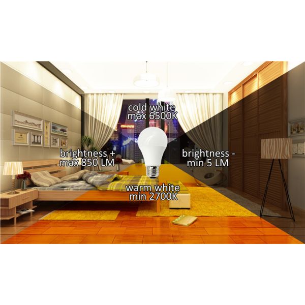 12W Led Smart Voice Activated Light Bulb Tuya App Phone Controlled AC100-240V