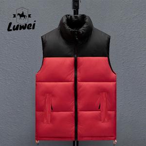 Wholesale Winter Clothing Thick Gilets Quilted Warm Utility Contrasting Colors Sleeveless Waistcoat Vest Plus Size Vest Men from china suppliers