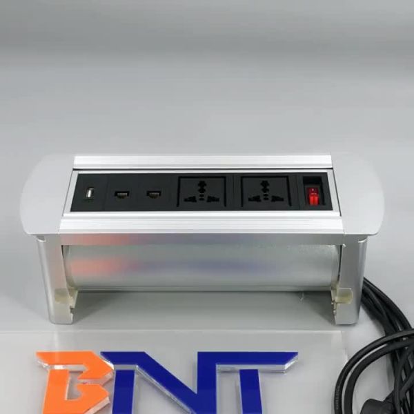 Wholesale Manual rotating conference table socket outlet with multiple power plug from china suppliers