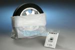 Disposable Custom Pe Ldpe Clear Plastic Car Spare Tire Tote Storage Cover Tyre