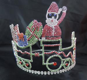 Wholesale Christmas man crowns rhinestone pageant crowns and tiaras for holiday custom pageant crowns and tiaras wholesale from china suppliers