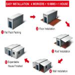 Steel Modern Modular Prefab Villa Camping Casas Shipping Prefabricated